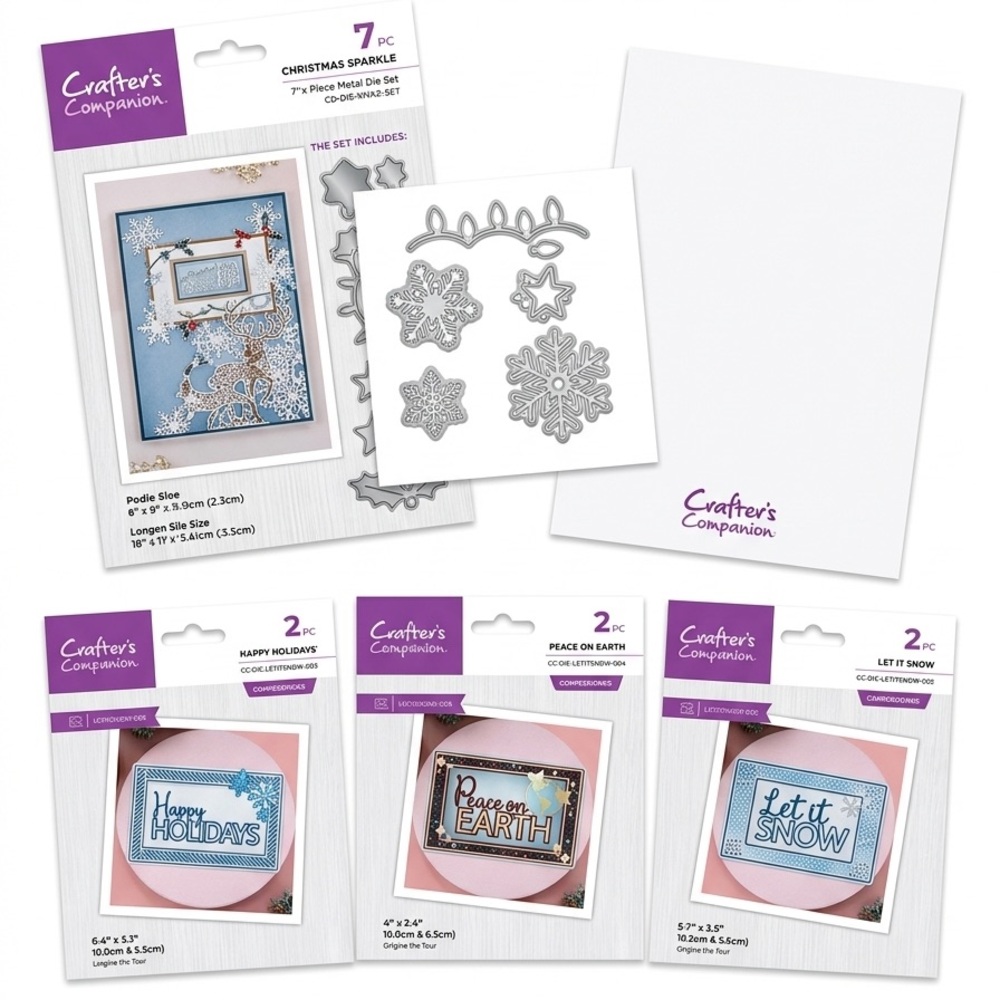 Crafter’s Companion Christmas DieCuts + 10 Miscellaneous DieCut Sets